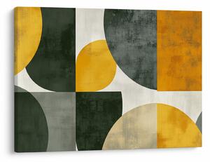Obraz - Abstrakcia v olivovej farbe (70x50 cm)