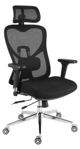 Kancelárska ergonomická stolička Neoseat JAMES — čierna, nosnosť 150 kg