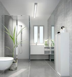 Helestra LED zrkadlo svetlo LOOM 2, dĺžka 120 cm, IP44,, Chrómová / strieborná, Kúpeľňa, kov