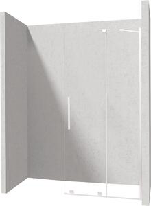 Deante Prizma stena sprchového kúta walk -in 90 cm biela matný/sklo priehľadné KTJ_A39R