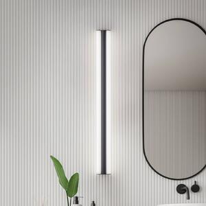 Helestra LED zrkadlo svetlo LOOM, dĺžka 90 cm, čierna, IP44, Čierna, Kúpeľňa, kov