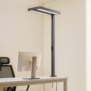 Arcchio LED kancelárska svietidlo Logan čierne, stmievateľné, senzor, Čierna, Pracovňa / Kancelária, Hliník, Moderný, Lampa s klipom/do zásuvky