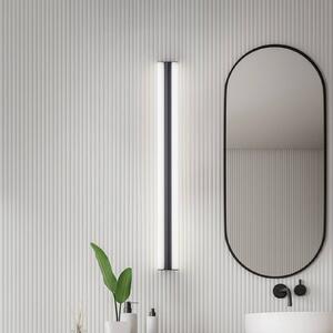 Helestra LED zrkadlo svetlo LOOM, dĺžka 120 cm, čierna, IP44, Čierna, Kúpeľňa, kov