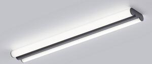 Helestra LED zrkadlo svetlo LOOM, dĺžka 60 cm, čierna, IP44, Čierna, Kúpeľňa, kov
