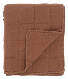Terakotový prehoz s opraným vzhľadom Aix Vintage Quilt - 130*180 cm - Chic Antique