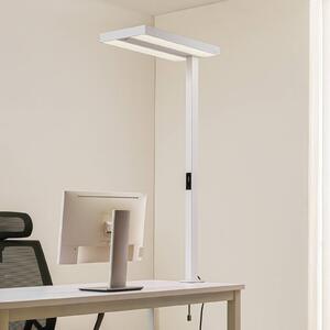 Arcchio LED kancelárska svietidlo Logan, biele, stmievateľné, senzor, Biela / opálová, Pracovňa / Kancelária, Hliník, Moderný, Lampa s klipom/do zásuvky