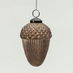 Sklenená ozdoba Acorn Gold 7x7x10 cm