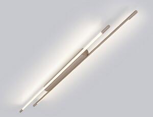 Helestra stropné LED svetlo LEDA, hnedé, dĺžka 150 cm, stmievateľné, Hnedá / hrdzavá, Pracovňa / Kancelária, Hliník