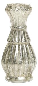 Ortuťová antik sklenená dekoračná vázička Vallia - Ø 6*13 cm - Chic Antique