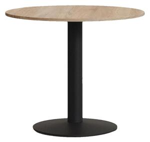 MUZZA Okrúhly stôl DALIS Ø 70 cm prírodný/čierny