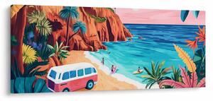 Obraz - Karavan pri oceáne (120x50 cm)