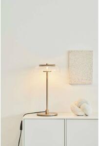 Nuura stolová LED lampa Blossi, výška 43 cm, zlatá/číra, Mosadz / zlato, Obývacia izba / jedáleň, kov, Škandinávsky, Stojacie svietidlo