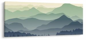Obraz - Forest Mountain (120x50 cm)