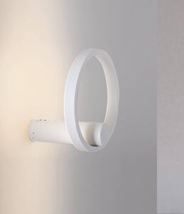 JUST LIGHT. LED akumulátorové nástenné svetlo Archie, biele, 3 000 K, Biela / opálová, Obývacia izba / jedáleň, kov, Moderný, Nástenné svietidlo