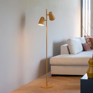 It's about RoMi stojacia lampa Salamanca, horčicová, 2-pl., Žltá / oranžová, Obývacia izba / jedáleň, kov, Moderný, Stojaca lampa