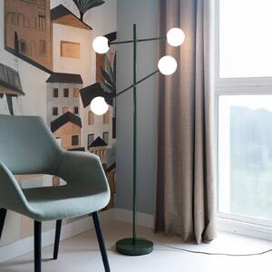 It's about RoMi stojacia lampa Copenhagen, zelená, sklo, otočná, Zelená, Obývacia izba / jedáleň, Moderný