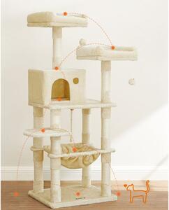 VASAGLE Strom pre mačky so šiestimi poschodiami béžovej farby