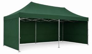 JAKS Nožnicový stan PREMIUM QUALITY zelený 3 m x 6 m