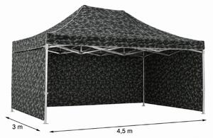 JAKS Nožnicový stan PREMIUM QUALITY army 3 m x 4,5 m