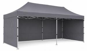 JAKS Nožnicový stan PREMIUM QUALITY šedý 3 m x 6 m