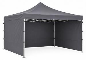 JAKS Nožnicový stan PREMIUM QUALITY šedý 3 m x 4,5 m