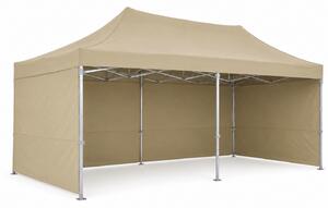JAKS Nožnicový stan PREMIUM QUALITY bežový 3 m x 6 m