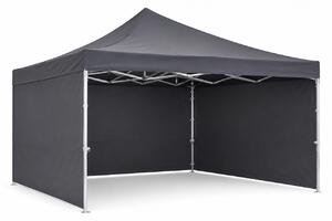 JAKS Nožnicový stan PREMIUM QUALITY čierny 3 m x 4,5 m