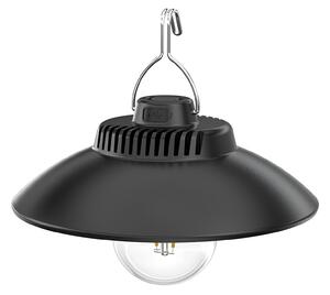 Pronett 1364 Závesná LED lampa na záhradu 1200mAh, IP44, čierna
