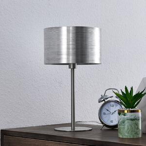 Lindby Dexin stolová lampa, metalická strieborná