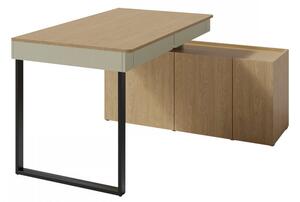 Mirjan24 PC stolík Cubonis CB10, Farba:: dub baltic dune / dub baltic dune + eukalyptus 5903211472077