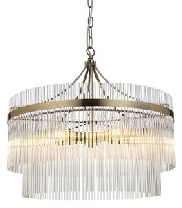Endon 99166 - Luster na reťazi MARIETTA 5xE14/7W/230V mosadz/číre