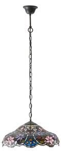 Endon 64325 - Luster na reťazi Tiffany SULLIVAN 1xE27/60W/230V priemer 40 cm