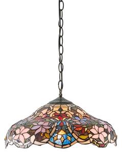 Endon 64325 - Luster na reťazi Tiffany SULLIVAN 1xE27/60W/230V priemer 40 cm