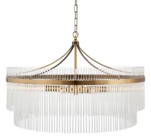 Endon 112574 - Luster na reťazi MARIETTA GRAND 7xE14/7W/230V mosadz/číre