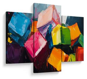 Obraz - Farebné kocky (90x60 cm)