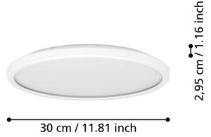 Eglo 901446 -LED Kúpeľňové stropné svietidlo ROVITO 13,9W/230V pr.30cm IP44 biela