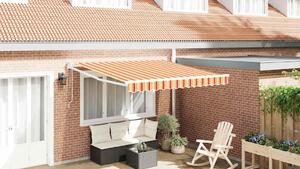 Maison Exclusive - Markíza Žltá a oranžová 350 x 250 x 165 cm Polyester