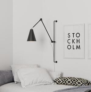 ByRydens 4300530-4002 - Nástenná lampa YUKON 1xE27/5W/230V čierna