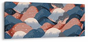 Obraz - Japonské vlny (120x50 cm)