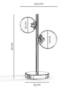 ONLI - Stolná lampa KIMBERLY 2xG9/6W/230V 40 cm lesklý chróm