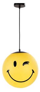 ONLI - Detský závesný luster na lanku SMILEY 1xE27/15W/230V žltá