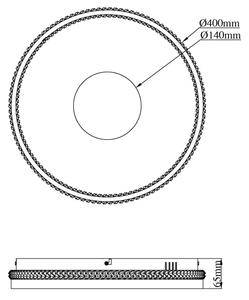 Globo 48563-30S - LED stmievateľné stropné svietidlo SHIRLEY 30W/230V 2700-6500K pr. 41cm+DO