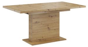 KONDELA Jedálenský rozkladací stôl, dub artisan, 160-200x90 cm, BOBA