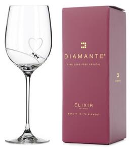 Diamante pohár na červené víno Romance s kamienkami Swarovski 450 ml 1KS