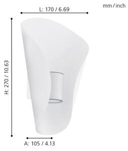 Eglo 93991 - LED vonkajšie osvetlenie Bosaro 2xLED/2,5W/230V