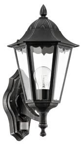 Eglo 93458 - Vonkajšie nástenné svietidlo s čidlom navedie 1xE27/60W/230V