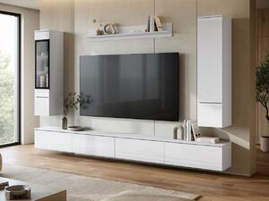 Mirjan24 Nábytok do obývacej izby Sawoti VIII + LED, Farby: biela / biely lesk 5903211513930