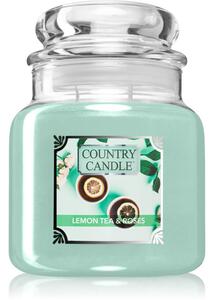 Country Candle Lemon Tea & Roses vonná sviečka 510 g