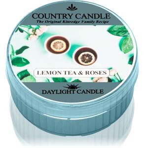 Country Candle Lemon Tea & Roses čajová sviečka 42 g