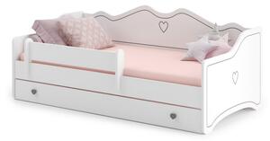 Detská posteľ EMKA Farba: biela / sivá